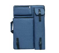 Sac à dos A3 - Grand sac de transport avec bandoulière - Sac de transport multifonction - Portable - 65 x 47 cm - Étanche - Pour croquis et artistes, bleu, Taille unique, Décontracté, fonctionnel