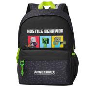 Cyp Brands Minecraft Juvenil Adaptable Hostile Behavior 42.5x31x13.5 Cm 18l Backpack Noir Enfants