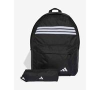Sac à dos adidas Classic 3-Stripes Horizontal 27,4L noir pur blanc