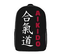 Sac A Dos Aïkido, Arts Martiaux Cartables Femmes Polyester Daypack Utilisation Quotidienne Sac À Dos Scolaire pour Randonnéebureau, Usage Quotidien, Trekking, 43X32X14Cm