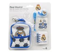Sac Ã dos ajustable avec stylo et carnet Cerda Real Madrid Blanc 19,5x22,5x4,5 cm