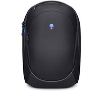 Alienware 18 Sac à Dos - AW7825P - Capacité 28 L, Mesh 3D Respirant, organiseurs magnétiques, Poche RFID, résistant aux intempéries, Logo réfléchissant irisé 3D - Noir