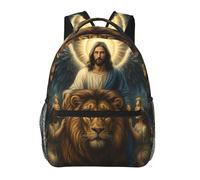 Sac à dos Anges et Lions pour l'université | Sac à dos léger pour ordinateur portable, idéal pour les voyages et les loisirs des adolescents