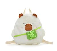 Sac à dos animal de grande capacité Sac à dos en peluche Sac d'école Étudiant Sac à dos de voyage décontracté pour activités de plein air Sac à dos pratique pour femmes, beige, big size