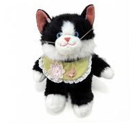 Sac à dos animal en peluche, peluche chat Ragdoll avec bavoir en dentelle