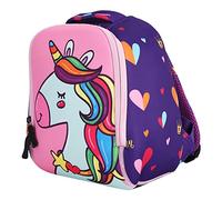 Sac à dos anti-perte pour petit enfant avec bretelles confortables réglables, réfléchissant, motif animal, parfait pour les voyages et l'école, tendance et mignon (petit cheval + corde de traction)