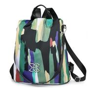 Sac à dos antivol en PU - Oxford 33x28x16cm | Sac à dos décontracté léger et polyvalent, 3 façons d'utilisation, à bandoulière pour femme, quotidien, voyage, école et travail