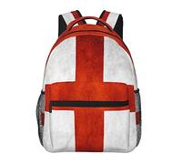 Sac à dos antivol polyvalent grande capacité sac de transport Vintage St George'S Angleterre drapeau Art Camping sac à dos extérieur avec poches latérales