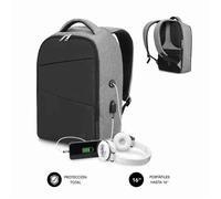 SAC À DOS ANTIVOL SECURE V2 AVEC REMBOURRAGE D'AIR POUR ORDINATEUR PORTABLE JUSQU'À 16""