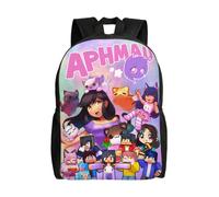 Sac à dos Aphmau pour école primaire, collège, grande capacité, sac à bandoulière décontracté, sac pour ordinateur portable, pour garçons et filles - XTYD1430 Noir