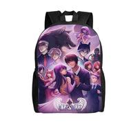 Sac à dos Aphmau pour école primaire, collège, grande capacité, sac à bandoulière décontracté, sac pour ordinateur portable, pour garçons et filles - XTYD3575 Noir