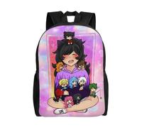 Sac à dos Aphmau pour école primaire, collège, grande capacité, sac à bandoulière, sac à dos décontracté, sac pour ordinateur portable, pour garçons et filles - XTYD3159 Noir