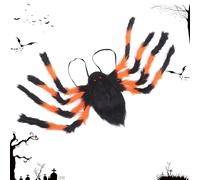Sac à dos araignée pour homme, décoration araignée, avec bretelles élastiques, sac à dos en peluche pour ranger des bonbons, pour et adultes, Halloween, carnaval