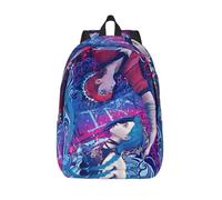 Sac à dos Arcane Anime pour l'extérieur, l'ecole, les affaires, Vi Jinx Graffiti, sac à dos pour hommes et femmes, sac à bandoulière pour ordinateur portable Noir