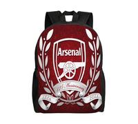 Sac à dos Arsenal FC pour adolescent, cartable en toile, sac à dos pour ordinateur portable, unisexe - HXN2393 Noir