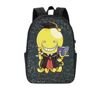 Sac à dos Assassination Classroom pour hommes, femmes et adolescents, résistant à l'eau, décontracté - CASE996 Noir