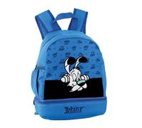Sac à dos avec 1 compartiment Oxford Bleu et boîte à goûter Idefix Os Bleu Marine