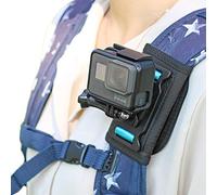 Sac à Dos avec bandoulière réglable et Base rotative à 360 degrés, Compatible avec GoPro Hero 9/8/7/6/5/4/3+, Osmo Action, Xiaoyi 4K et la Plupart des caméras d'action