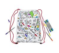 Sac à dos avec carte du monde coloriable | Eat Sleep Doodle