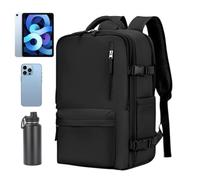 Sac à dos avec compartiment à chaussures, port de charge USB, sac à dos à bagages, Noir , Refer to description, Unisexe