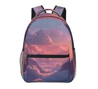 Sac à dos avec fond imprimé mer de nuages, sac d'école, sac à dos de voyage pour étudiants, hommes et femmes, sac à dos pour ordinateur portable, sac à dos décontracté pour voyage/université/travail