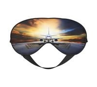 Sac à dos avec impression d'avion - Masque réversible double face - Réglable pour un ajustement parfait - Bloque la lumière du masque pour les yeux