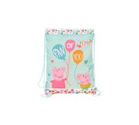 Sac à dos avec lanières Peppa Pig Cosy corner bleu clair (26 x 34 x 1 cm)
