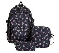 Sac À Dos Avec Lunch Box Ensemble Set de 3 pièces cartable grande capacité | Ensemble sac à dos kawaii pour l'école maternelle, l'école primaire, la rentrée, les voyages, le cam