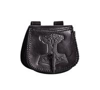 Sac À Dos Avec Motif De Marteau De Thor, Cuir, Noir