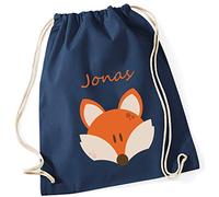 Sac à dos avec nom pour enfants | motif renard et nom | Sac de loisirs pour les garçons et les filles | Sac de sport pour la maternelle et l'école