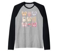 Sac à Dos avec nœuds Pastel Mignons pour la rentrée Scolaire Manche Raglan