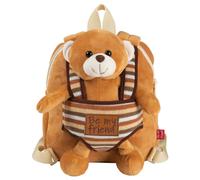 Perletti Sac à dos en peluche Teddy Benji Orange Enfants