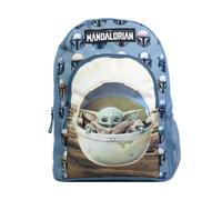 Bagtrotter Sac à Dos 37 cm avec Poche Baby Yoda Star Wars/The Mandalorian Bleu et Beige