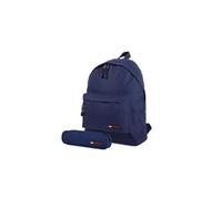 Sac à dos avec poche crayon bleu marine Itaca