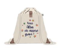 Sac à dos avec pochette Alba elle assure grave ! | Sac de Gym et Sport, Sac Doudou Enfant Cadeau Fête des Mères Anniversaire Soeur Noël Tata Marraine