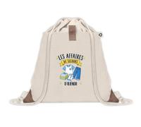 Sac à Dos avec Pochette Aliénor : Les affaires de secours | Sac Crèche École Maternelle Petite Section | Coton Recyclé 8 L Poche Velcro | Cadeau Rentrée Fille
