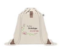 Sac à dos avec pochette Archéologue d'exception | Sac de Sport et Gym avec cordelettes en Toile | Idée Cadeau Collègue Noël Anniversaire | Sac Doudou