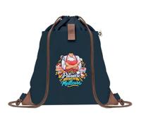 Sac à Dos avec Pochette Avant Bleu Marine Patissiere C'est juste la Meilleure Métier | Sac de Sport 220 g/m² avec 50% de Coton Recyclé Poche Velcro 8 L | Gym Piscine École