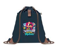 Sac à Dos avec Pochette Avant Bleu Marine Webdesigner C'est juste la Meilleure Métier | Sac de Sport 220 g/m² avec 50% de Coton Recyclé Poche Velcro 8 L | Gym Piscine École