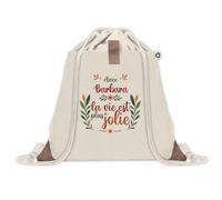 Sac à dos avec pochette Barbara la vie est plus jolie | Sac de Gym et Sport, Sac Doudou Enfant Cadeau Fête des Mères Anniversaire Soeur Noël Tata Marraine