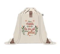 Sac à dos avec pochette Clotilde la vie est plus jolie | Sac de Gym et Sport, Sac Doudou Enfant Cadeau Fête des Mères Anniversaire Soeur Noël Tata Marraine