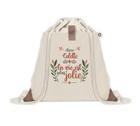 Sac à dos avec pochette Colette la vie est plus jolie | Sac de Gym et Sport, Sac Doudou Enfant Cadeau Fête des Mères Anniversaire Soeur Noël Tata Marraine