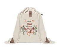 Sac à dos avec pochette Eléa la vie est plus jolie | Sac de Gym et Sport, Sac Doudou Enfant Cadeau Fête des Mères Anniversaire Soeur Noël Tata Marraine