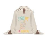 Sac à dos avec pochette J'peux Pas Saxophone Dessin Coloré | Sac de Sport et Gym avec cordelettes en Toile | Idée Cadeau Collègue Noël Anniversaire | Sac Doudou