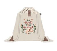 Sac à dos avec pochette Mireille la vie est plus jolie | Sac de Gym et Sport, Sac Doudou Enfant Cadeau Fête des Mères Anniversaire Soeur Noël Tata Marraine