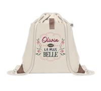 Sac à dos avec pochette Olivia la plus belle | Sac de Gym et Sport, Sac Doudou Enfant Cadeau Fête des Mères Anniversaire Soeur Noël Tata Marraine