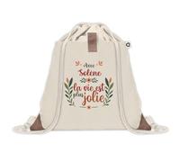 Sac à dos avec pochette Solène la vie est plus jolie | Sac de Gym et Sport, Sac Doudou Enfant Cadeau Fête des Mères Anniversaire Soeur Noël Tata Marraine