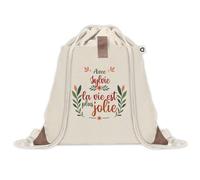 Sac à dos avec pochette Sylvie la vie est plus jolie | Sac de Gym et Sport, Sac Doudou Enfant Cadeau Fête des Mères Anniversaire Soeur Noël Tata Marraine