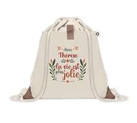 Sac à dos avec pochette Thérèse la vie est plus jolie | Sac de Gym et Sport, Sac Doudou Enfant Cadeau Fête des Mères Anniversaire Soeur Noël Tata Marraine