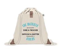 Sac à dos avec pochette Une Ingénieur Formidable | Sac de Sport et Gym avec cordelettes en Toile | Idée Cadeau Collègue Noël Anniversaire | Sac Doudou
